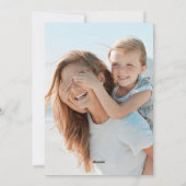 Simple Modern Minimalist Christmas Green Photo シーズンカード (裏面)