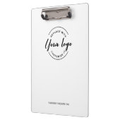 Simple Modern Minimalist Custom Logo Branded クリップボード (左)