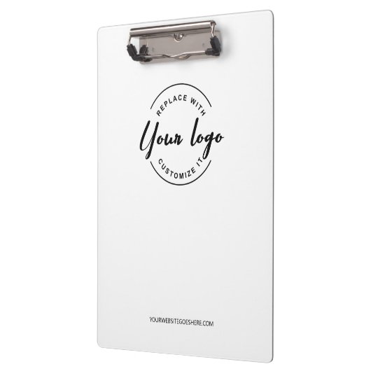 Simple Modern Minimalist Custom Logo Branded クリップボード (左)