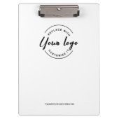 Simple Modern Minimalist Custom Logo Branded クリップボード (正面)
