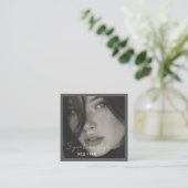  Simple Modern minimalist  Professional Photo  スクエア名刺 (スタンド正面)