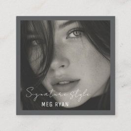  Simple Modern minimalist  Professional Photo  スクエア名刺