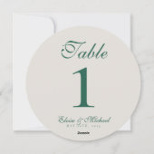 Simple Modern Minimalist Sage Green Wedding シーズンカード (裏面)
