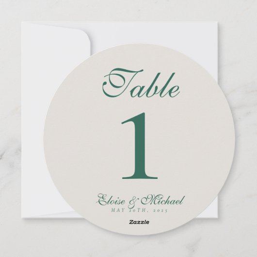 Simple Modern Minimalist Sage Green Wedding シーズンカード (裏面)