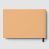 Simple Modern Minimalist Sunset Beach Wedding  ゲストブック (裏面)