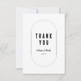 Simple Modern Minimalist Thank You Card ノートカード
