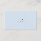 Simple Modern Minimalistic Blue Professional Logo 名刺 (正面)