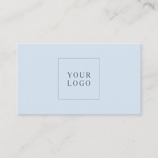 Simple Modern Minimalistic Blue Professional Logo 名刺 (正面)