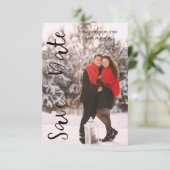 Simple Modern Personalized Photo Engagement Couple (スタンド正面)