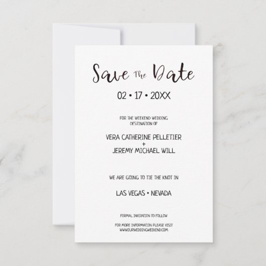 Simple Modern Personalized Photo Engagement Couple (裏面)