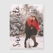 Simple Modern Personalized Photo Engagement Couple (正面)