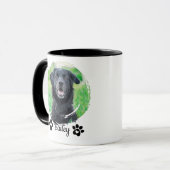 Simple Modern Pet Photo Name マグカップ (正面左)