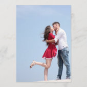 Simple Modern Photo and Typography セーブザデート (裏面)