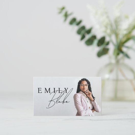 Simple Modern Photo Business  名刺 (スタンド正面)