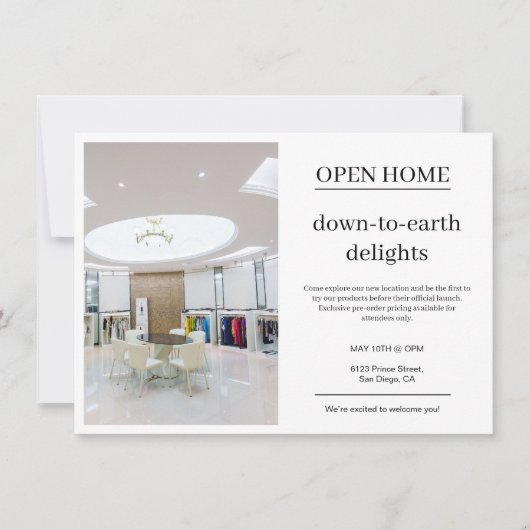 Simple Modern Photo Business Note Card (正面)