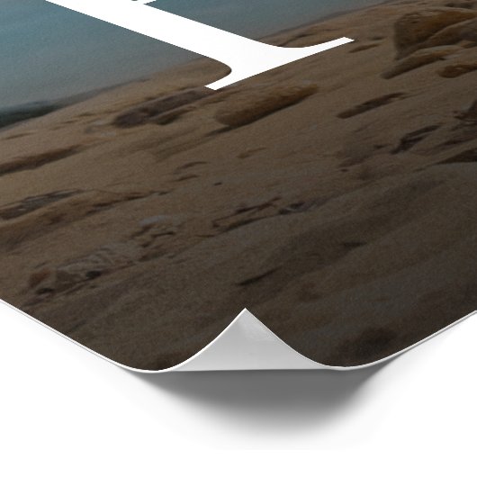 Simple Modern Photo Family Minimalist Custom ポスター (角)