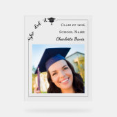 Simple modern photo Graduate アクリルサイン (正面)