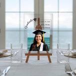 Simple modern photo Graduate アクリルサイン<br><div class="desc">Celebrate your graduate with a timeless keepsake they will treasure for years to come. This elegant acrylic photo plaque features a clean modern layout, customizable graduation details, and space for a favorite senior portrait. Perfect as a display piece at the graduation party — and even more meaningful afterward as a...</div>