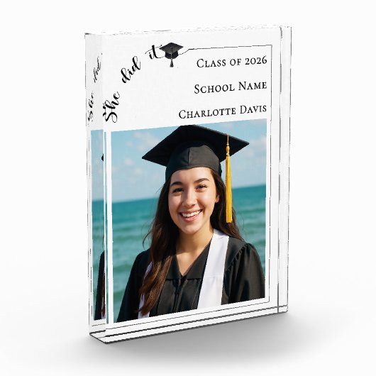 Simple modern photo Graduate フォトブロック (左)