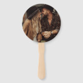 Simple Modern Photo Wedding ハンドファン (裏面)