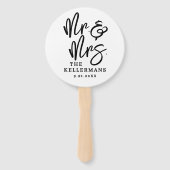 Simple Modern Photo Wedding ハンドファン (正面)