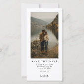 Simple Modern Photo Wedding Save the Date セーブザデート (正面)