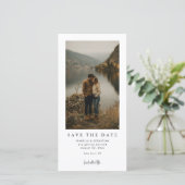 Simple Modern Photo Wedding Save the Date セーブザデート (スタンド正面)