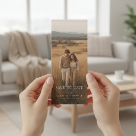 Simple Modern Photo Wedding Save the Date セーブザデート