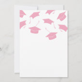 Simple Modern Pink Graduation Party Invitations 招待状 (裏面)