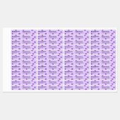 Simple Modern Plum Glaze Purple Custom Lip Gloss ラベル (シート)