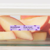 Simple Modern Plum Glaze Purple Custom Lip Gloss ラベル (貼付)
