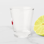 Simple Modern Poland Flag map Souvenir ショットグラス (右)