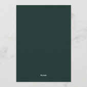 Simple Modern Professional Logo Menu Price List シーズンカード (裏面)