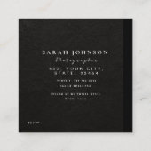 Simple modern QR code minimal social media  スクエア名刺 (裏面)