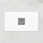Simple Modern QR code Thank You Stylish 名刺 (裏面)