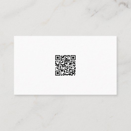 Simple Modern QR code Thank You Stylish 名刺 (裏面)