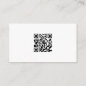 Simple Modern QR Code Wedding Details Mini  エンクロージャーカード (裏面)