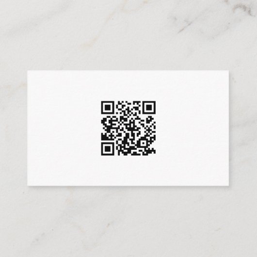Simple Modern QR Code Wedding Details Mini  エンクロージャーカード (裏面)