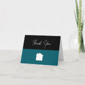 Simple Modern Realtor Construction Thank You Cards サンキューカード (正面)