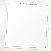 Simple Modern Script Personalized Name Notepad ノートパッド