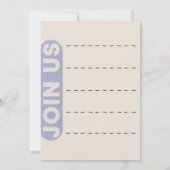 Simple Modern Script Photo Portrait Graduation 招待状 (裏面)