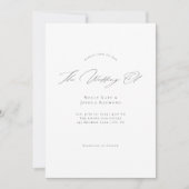 Simple Modern Script Wedding Invitation 招待状 (正面)