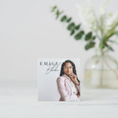 Simple Modern Square Photo スクエア名刺 (スタンド正面)