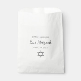 Simple Modern Star of David Bar Mitzvah フェイバーバッグ