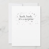 Simple Modern Surprise 40th Birthday Party 招待状 (裏面)