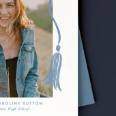 Simple Modern Tassel Graduation Announcement 案内状