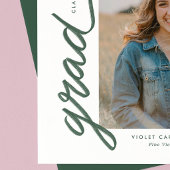 Simple Modern Tassel Graduation Announcement 案内状