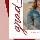 Simple Modern Tassel Graduation Announcement 案内状