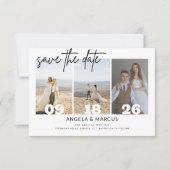 Simple Modern Text and Photo Horizontal | ウェディング セーブザデート (正面)