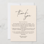 Simple, Modern Thank you Teacher  招待状 (正面)